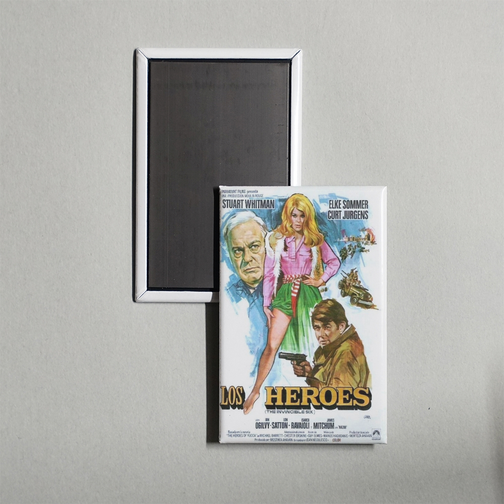 The Invincible Six Mini Movie Fridge Magnet