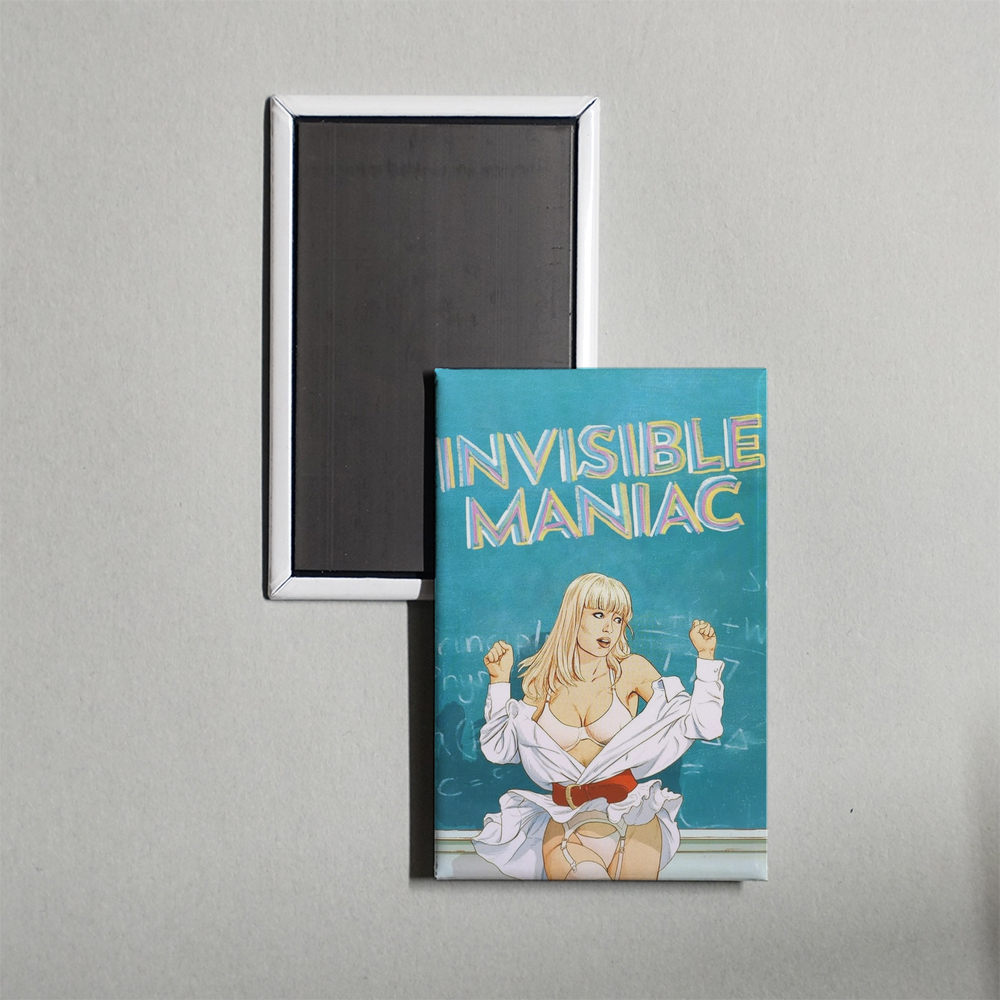The Invisible Maniac Mini Movie Fridge Magnet