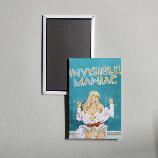 The Invisible Maniac Mini Movie Fridge Magnet