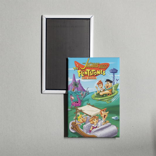 The Jetsons Meet the Flintstones Mini Movie Fridge Magnet