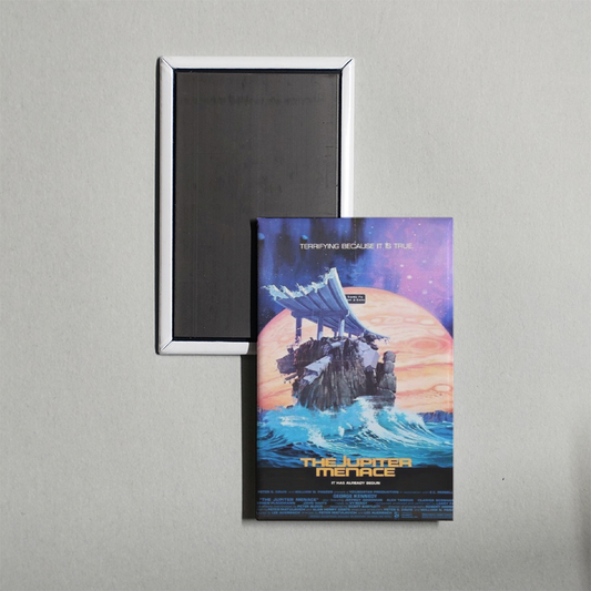 The Jupiter Menace Mini Movie Fridge Magnet