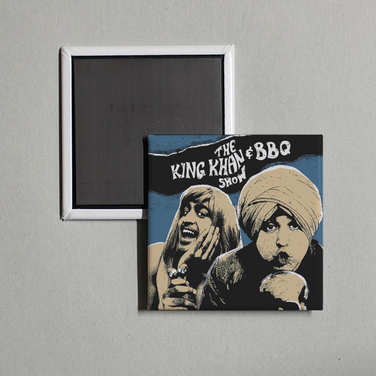 The King Khan & BBQ Show - What's For Dinner Album Cover Fridge Magnet