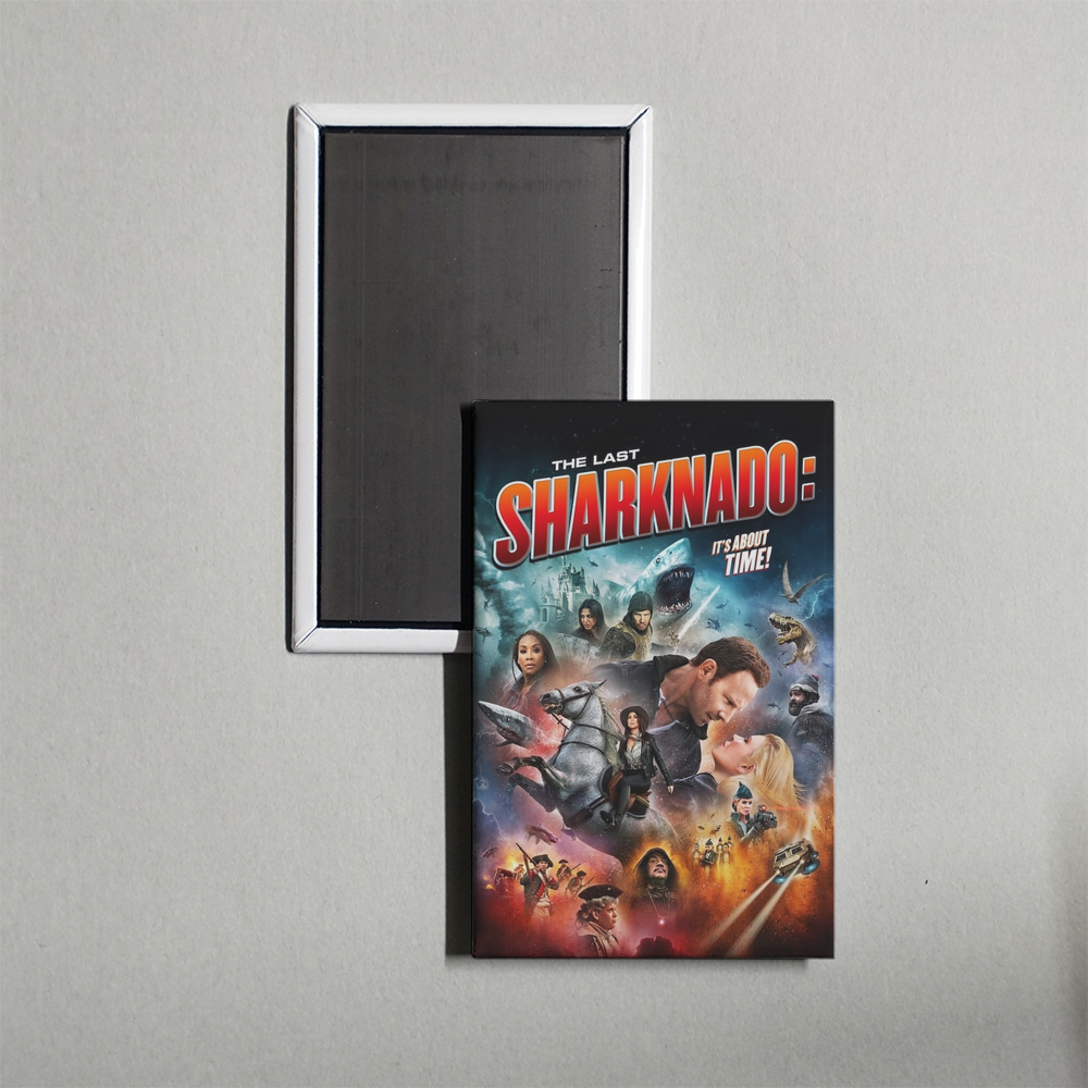 The Last Sharknado It's About Time Mini Movie Fridge Magnet