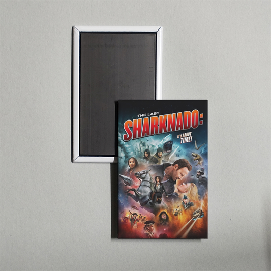 The Last Sharknado It's About Time Mini Movie Fridge Magnet