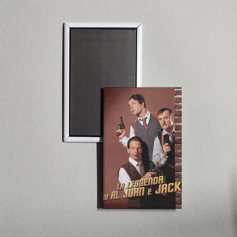 The Legend of Al, John and Jack Mini Movie Fridge Magnet