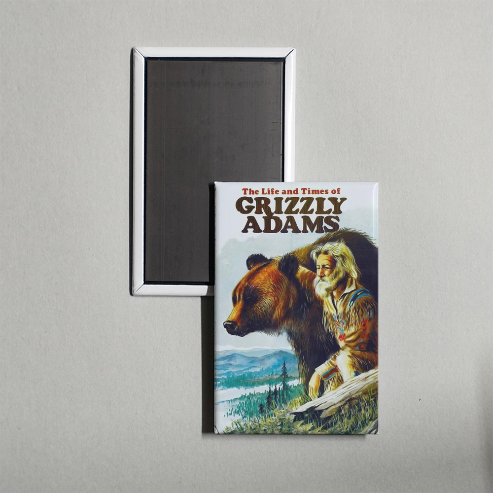 The Life and Times of Grizzly Adams Mini Movie Fridge Magnet