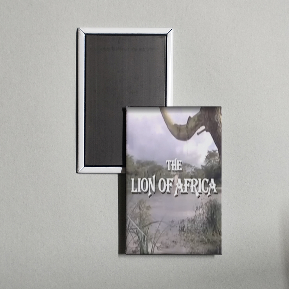The Lion of Africa Mini Movie Fridge Magnet