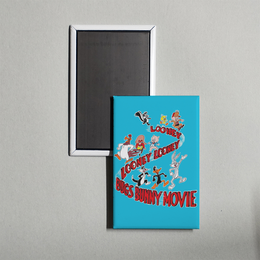 The Looney, Looney, Looney Bugs Bunny Movie Mini Movie Fridge Magnet