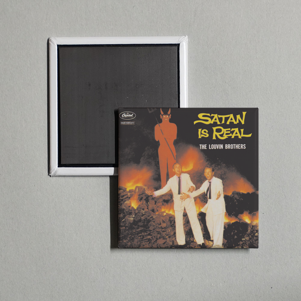 The Louvin Brothers - Satan Is Real Album Cover Fridge Magnet