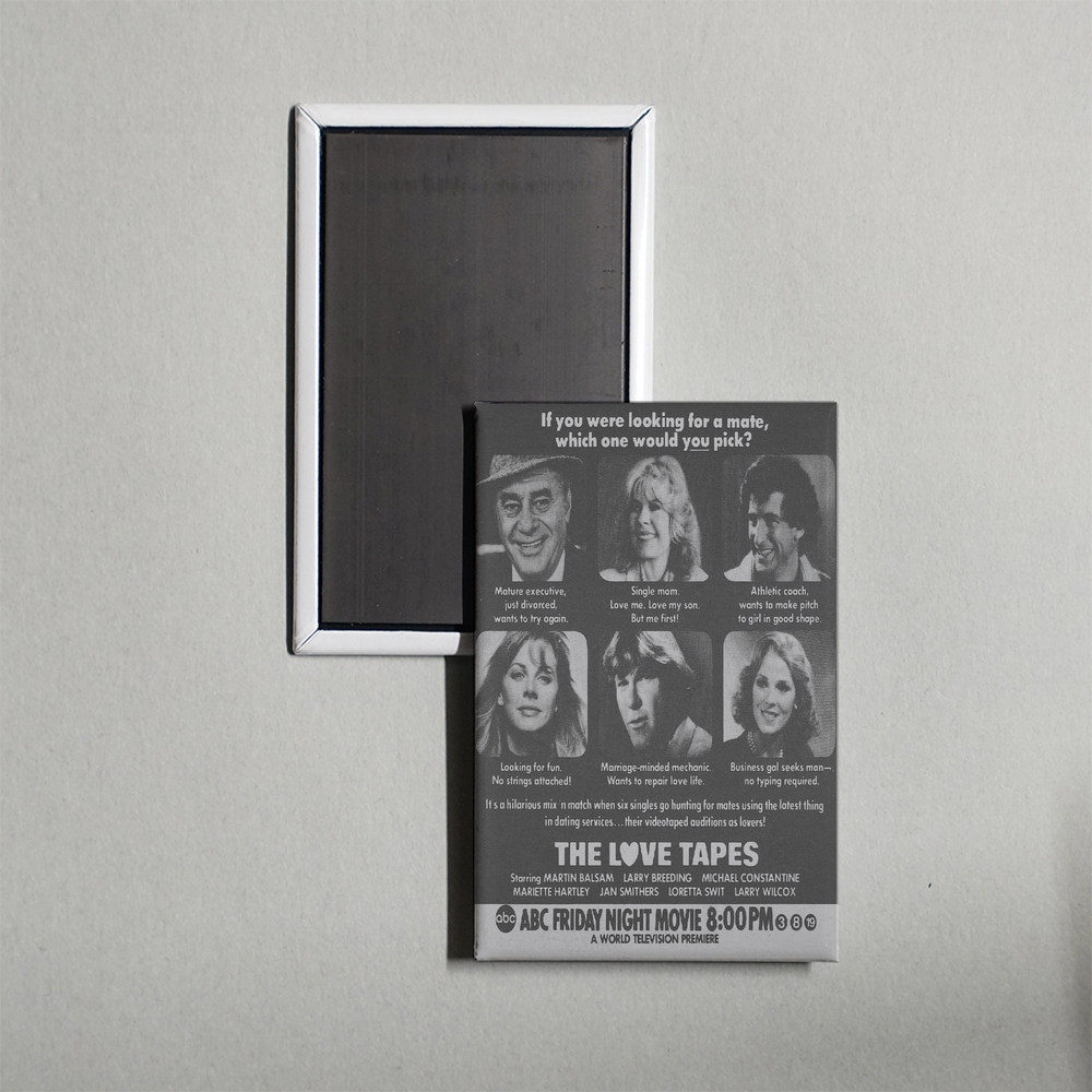 The Love Tapes Mini Movie Fridge Magnet