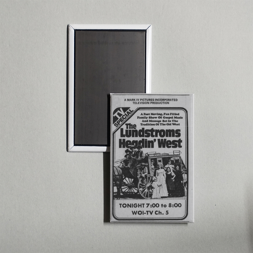 The Lundstroms Headin' West Mini Movie Fridge Magnet