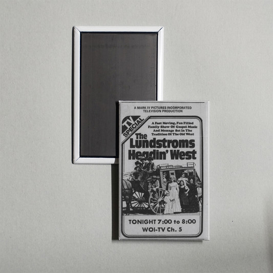 The Lundstroms Headin' West Mini Movie Fridge Magnet