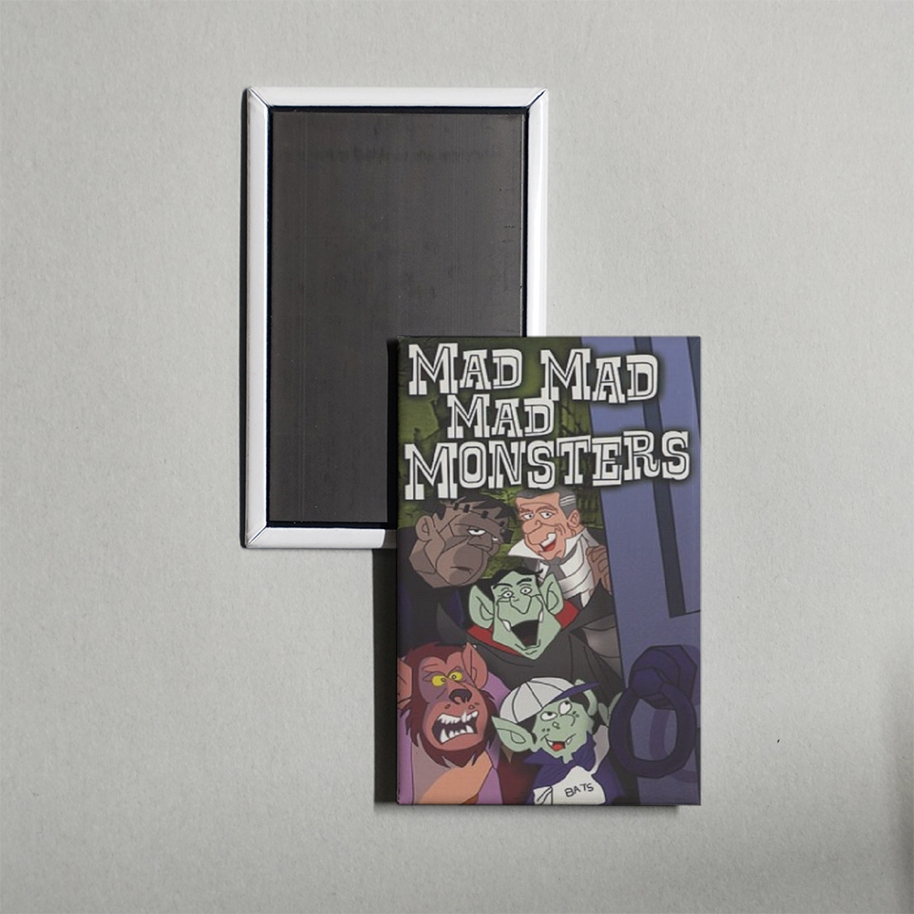 The Mad, Mad, Mad Monsters Mini Movie Fridge Magnet