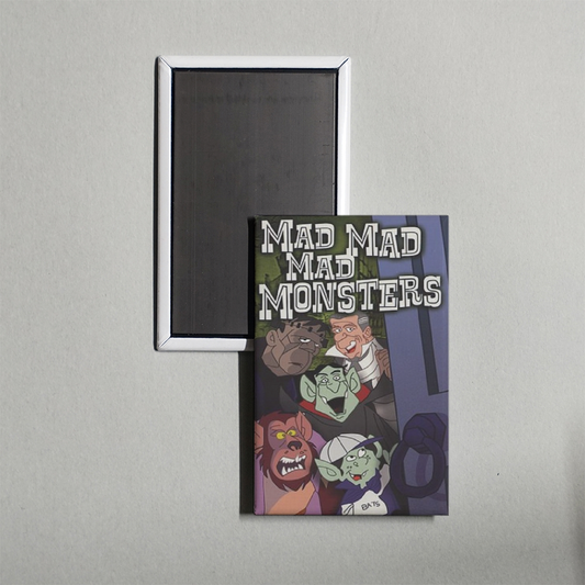 The Mad, Mad, Mad Monsters Mini Movie Fridge Magnet