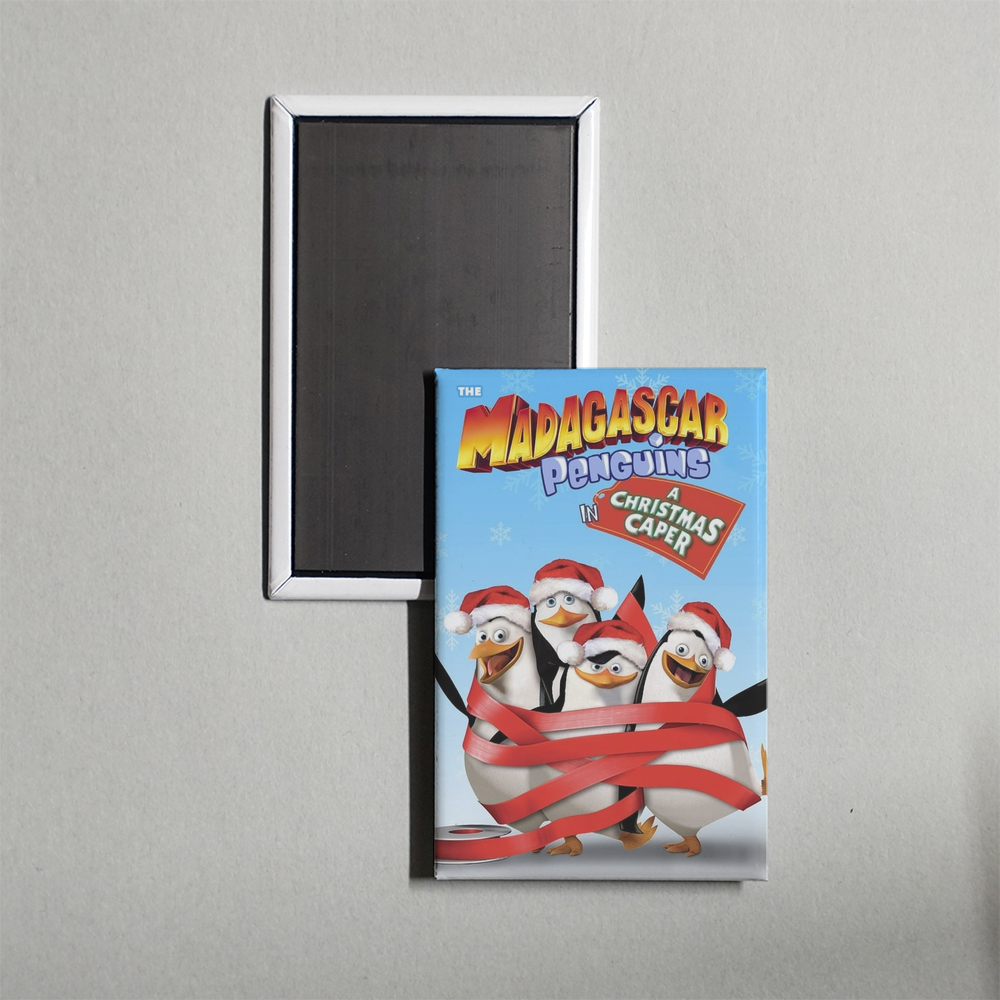 The Madagascar Penguins in a Christmas Caper Mini Movie Fridge Magnet