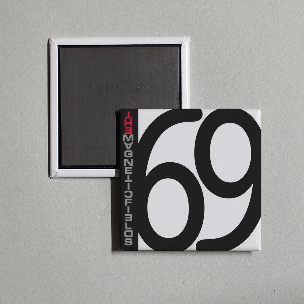 The Magnetic Fields - 69 Love Songs Album Cover Fridge Magnet