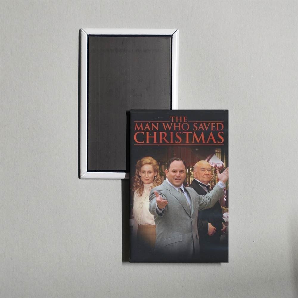 The Man Who Saved Christmas Mini Movie Fridge Magnet