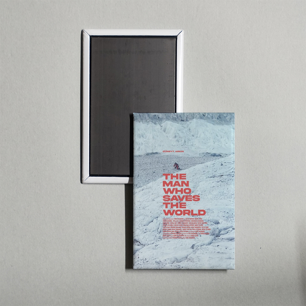 The Man Who Saved the World Mini Movie Fridge Magnet