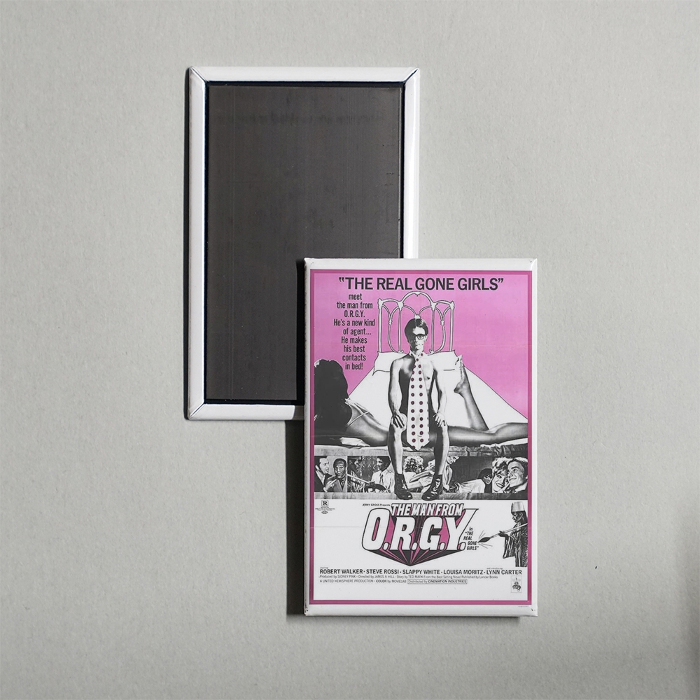 The Man from O.R.G.Y. Mini Movie Fridge Magnet