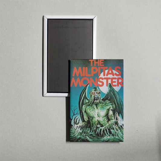 The Milpitas Monster Mini Movie Fridge Magnet