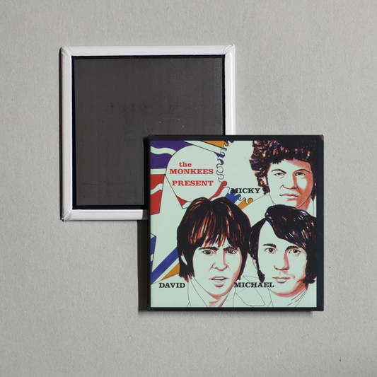 The Monkees - The Monkees Present Micky, David & Michael Album Cover Fridge Magnet