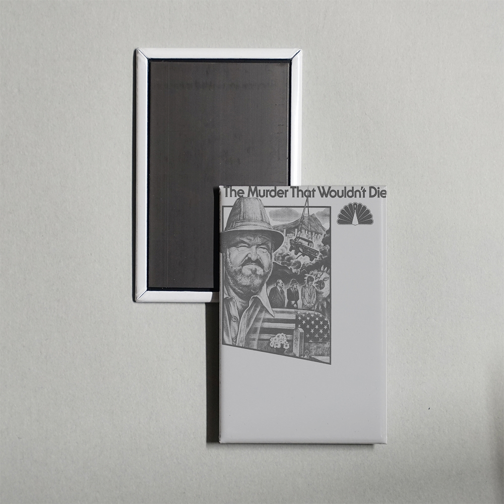 The Murder That Wouldn't Die Mini Movie Fridge Magnet