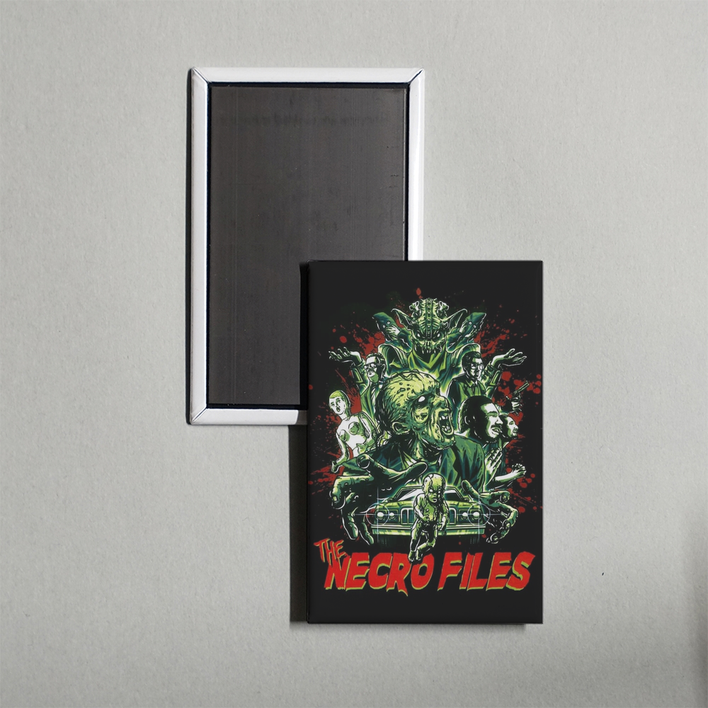 The Necro Files Mini Movie Fridge Magnet