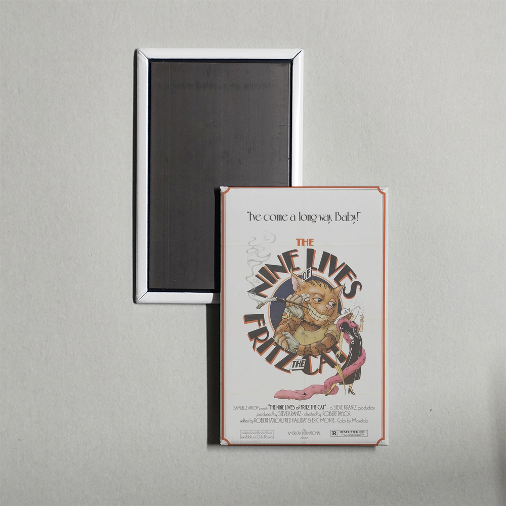 The Nine Lives of Fritz the Cat Mini Movie Fridge Magnet
