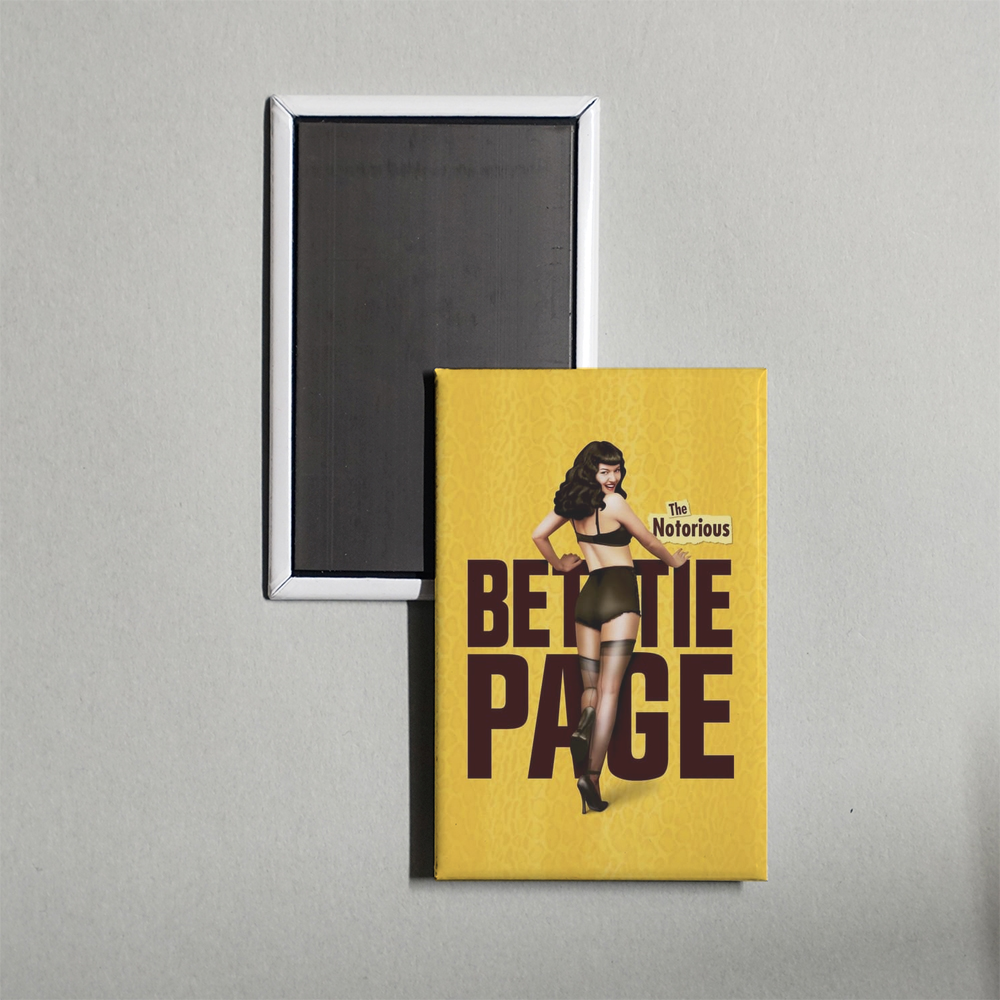 The Notorious Bettie Page Mini Movie Fridge Magnet