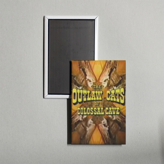 The Outlaw Cats of Colossal Cave Mini Movie Fridge Magnet