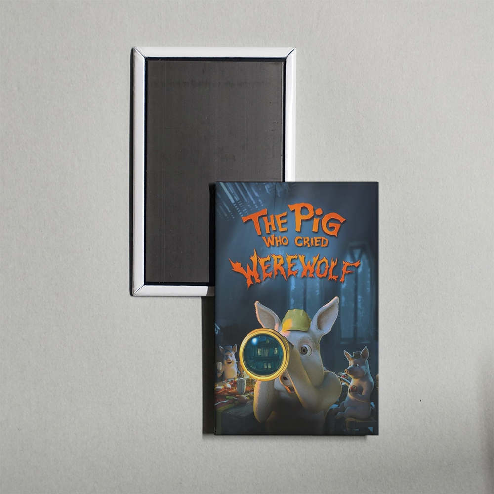 The Pig Who Cried Werewolf Mini Movie Fridge Magnet
