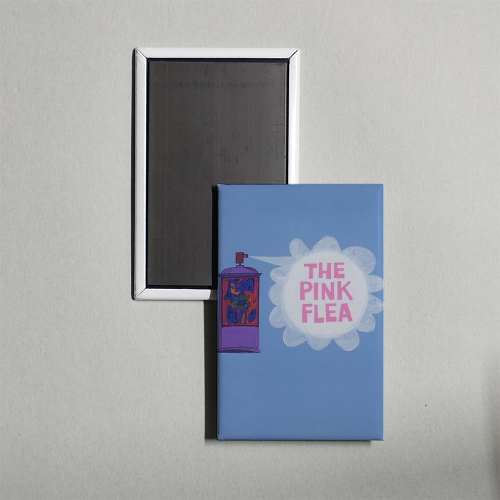 The Pink Flea Mini Movie Fridge Magnet