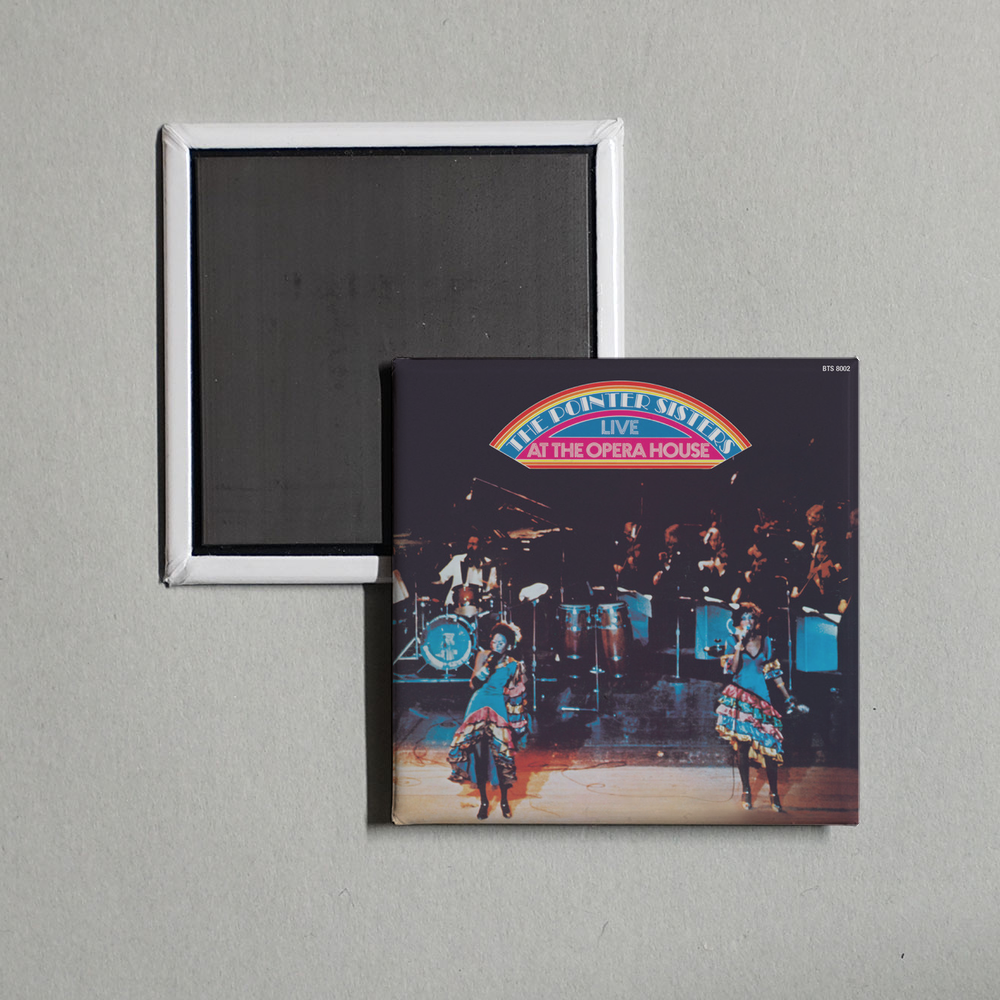 The Pointer Sisters - Live At The Opera House Album Cover Fridge Magnet