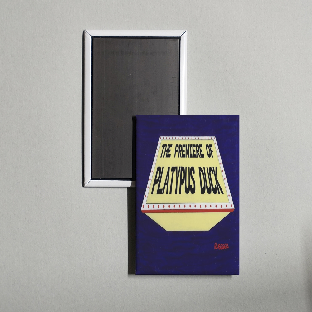 The Premiere of Platypus Duck Mini Movie Fridge Magnet
