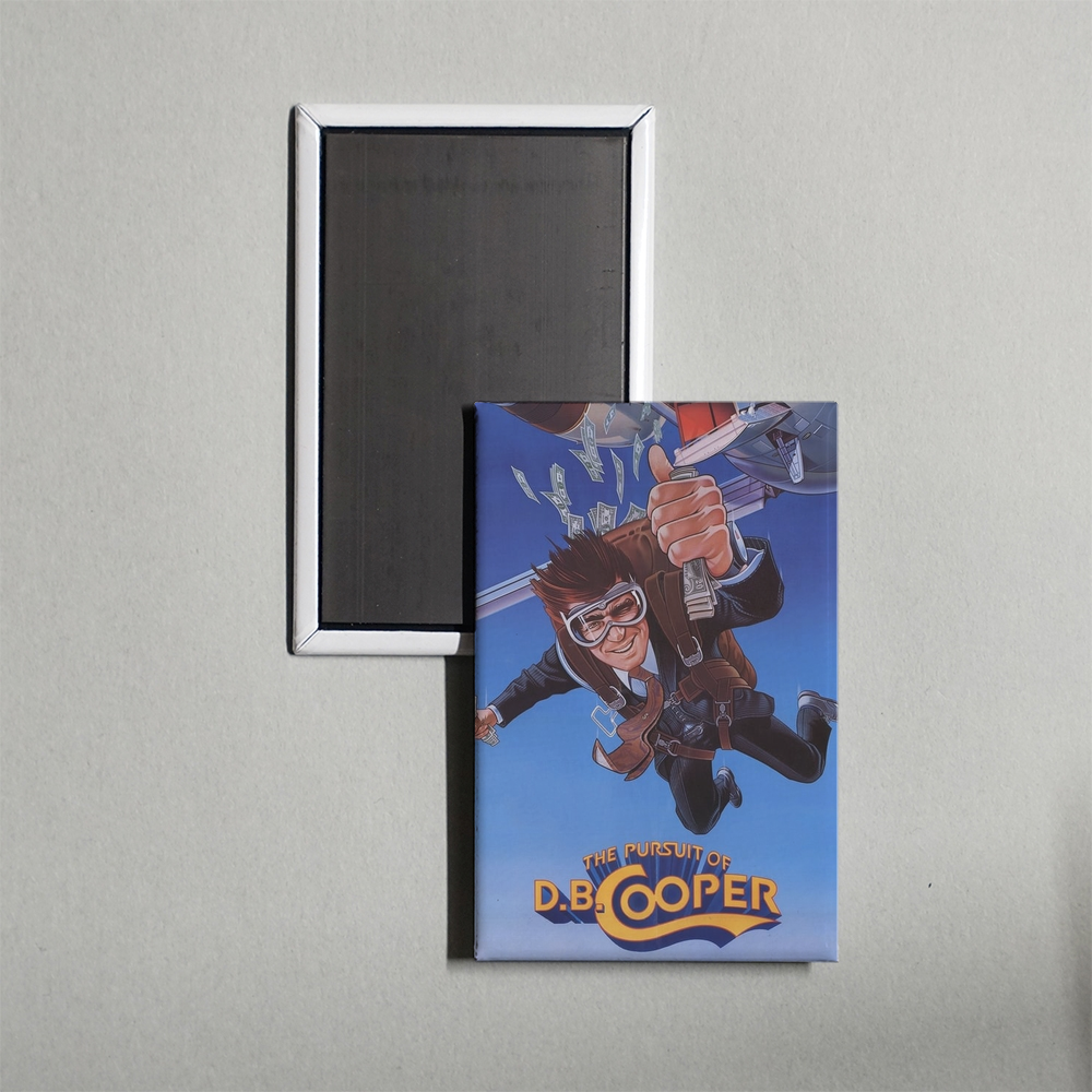 The Pursuit of D.B. Cooper Mini Movie Fridge Magnet