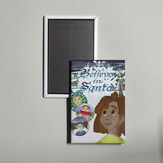 The Rapsittie Street Kids Believe in Santa Mini Movie Fridge Magnet