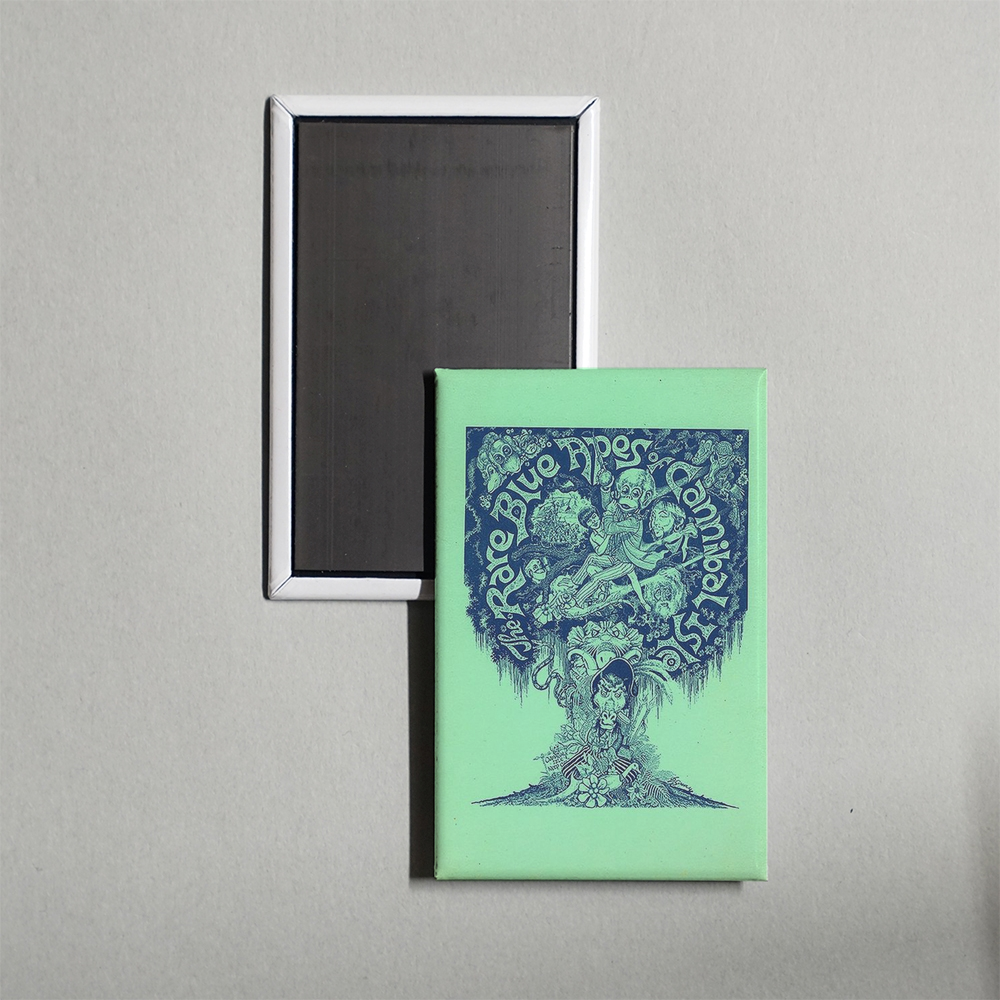The Rare Blue Apes of Cannibal Isle Mini Movie Fridge Magnet