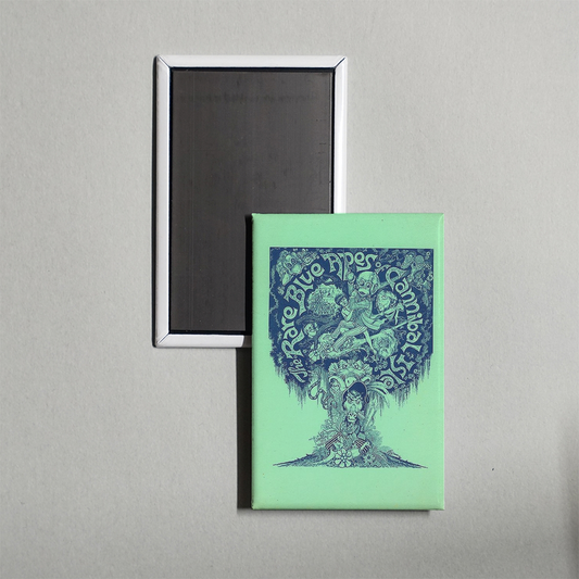 The Rare Blue Apes of Cannibal Isle Mini Movie Fridge Magnet