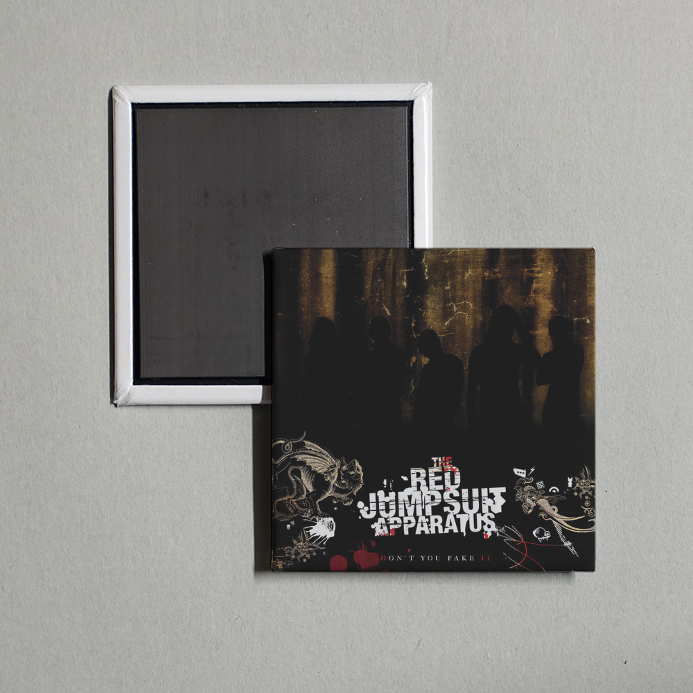 The Red Jumpsuit Apparatus - Don't You Fake It Album Cover Fridge Magnet