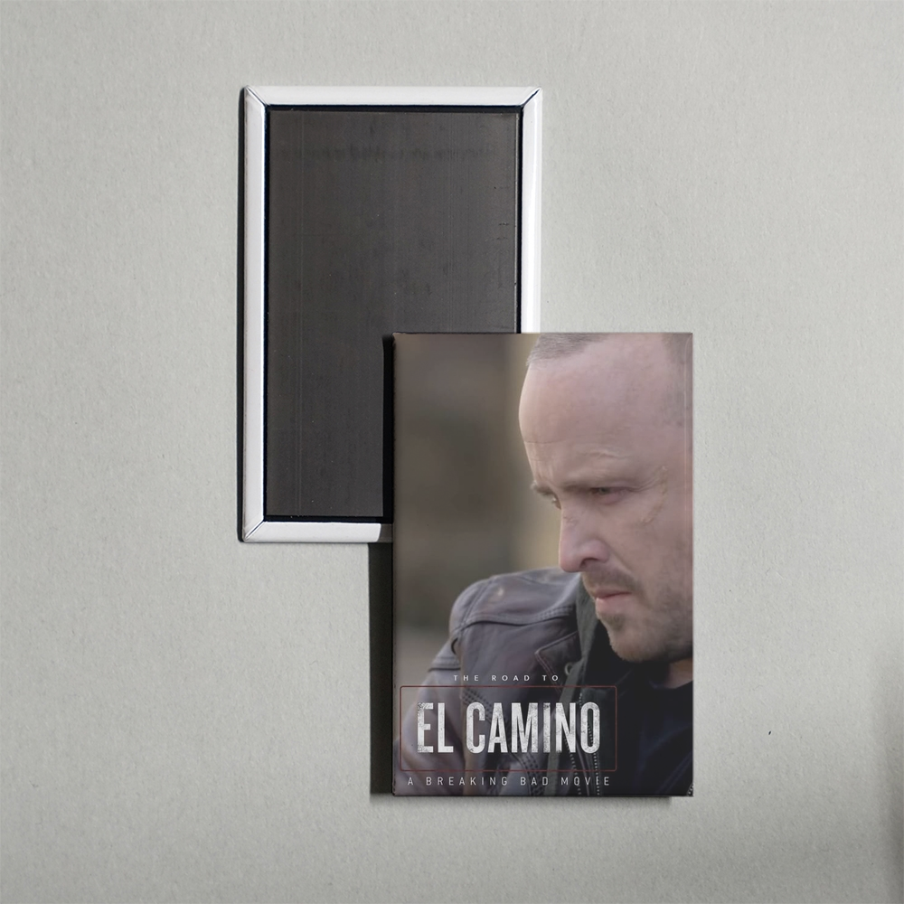 The Road to El Camino Behind the Scenes of El Camino A Breaking Bad Movie Mini Movie Fridge Magnet