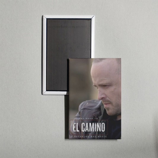 The Road to El Camino Behind the Scenes of El Camino A Breaking Bad Movie Mini Movie Fridge Magnet
