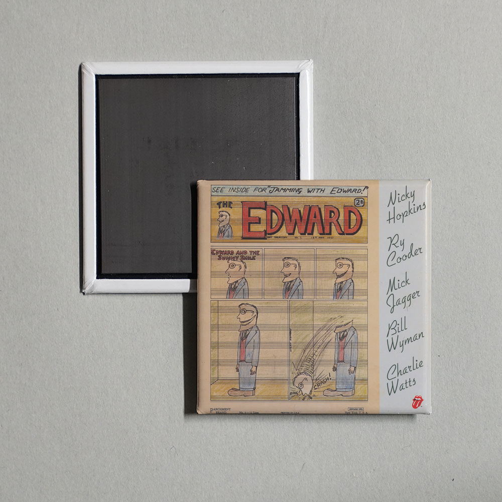 The Rolling Stones - Jamming With Edward Album Cover Fridge Magnet