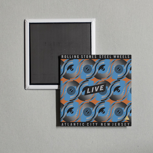 The Rolling Stones Steel Wheels - Live Atlantic City Alt Album Cover Fridge Magnet