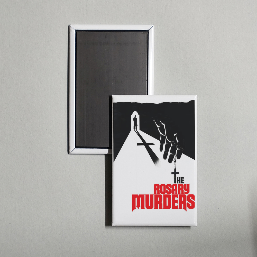 The Rosary Murders Mini Movie Fridge Magnet