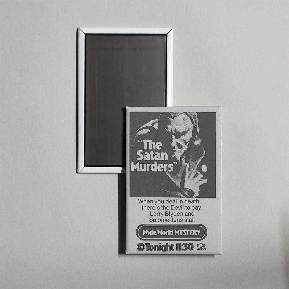 The Satan Murders Mini Movie Fridge Magnet