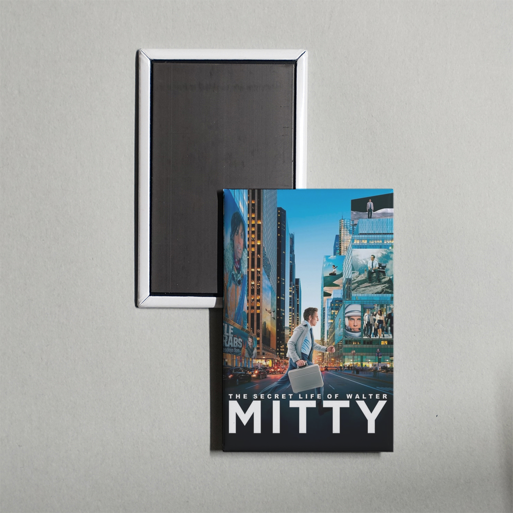 The Secret Life of Walter Mitty Mini Movie Fridge Magnet
