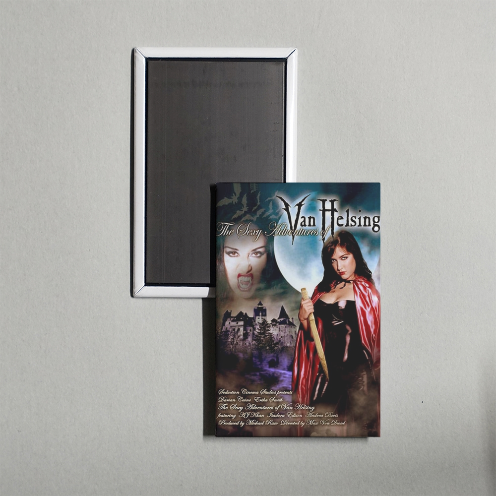 The Sexy Adventures of Van Helsing Mini Movie Fridge Magnet