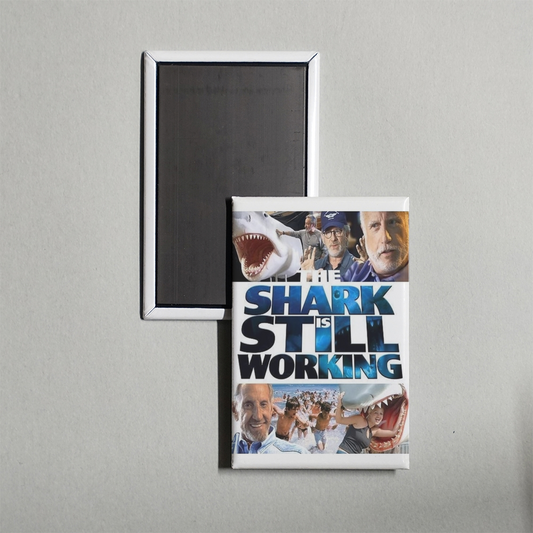 The Shark Is Still Working The Impact & Legacy of Jaws Mini Movie Fridge Magnet