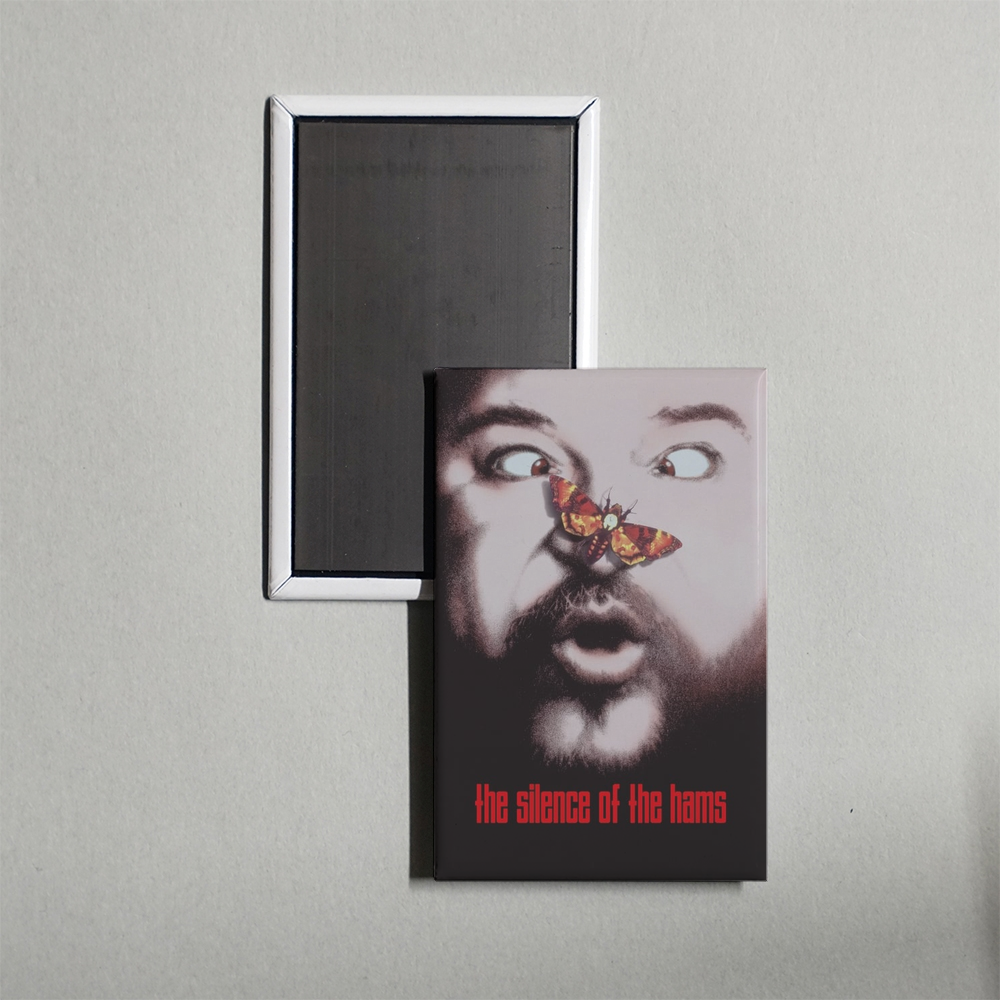The Silence of the Hams Mini Movie Fridge Magnet