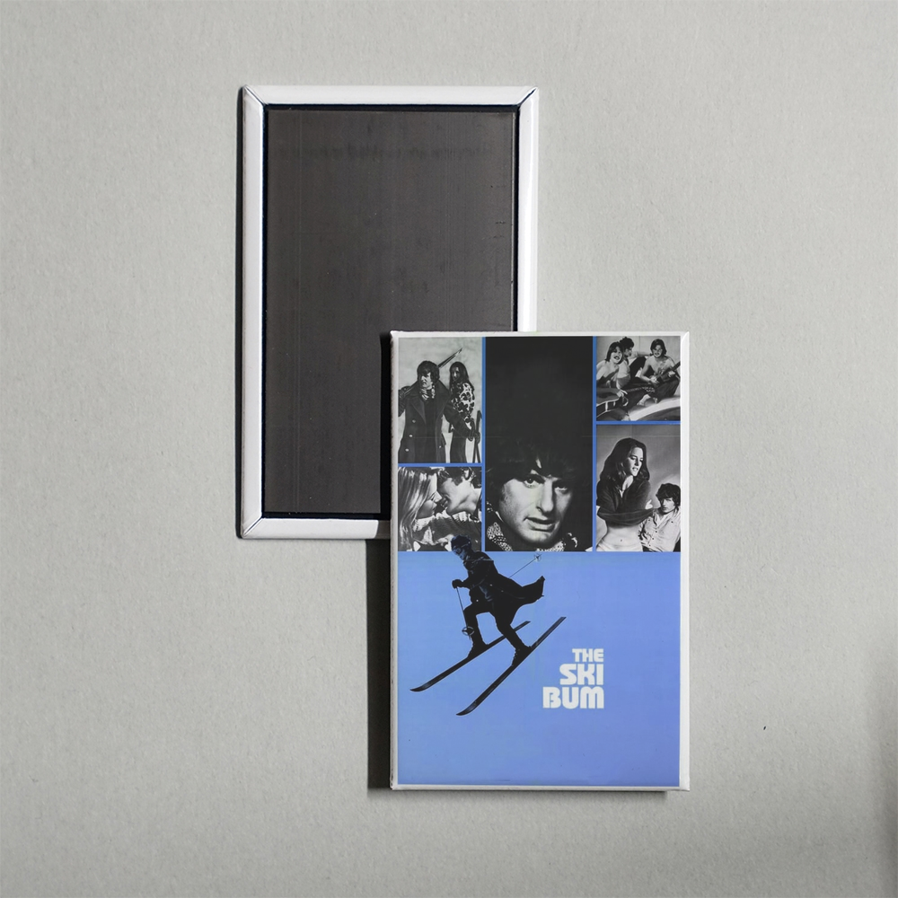 The Ski Bum Mini Movie Fridge Magnet